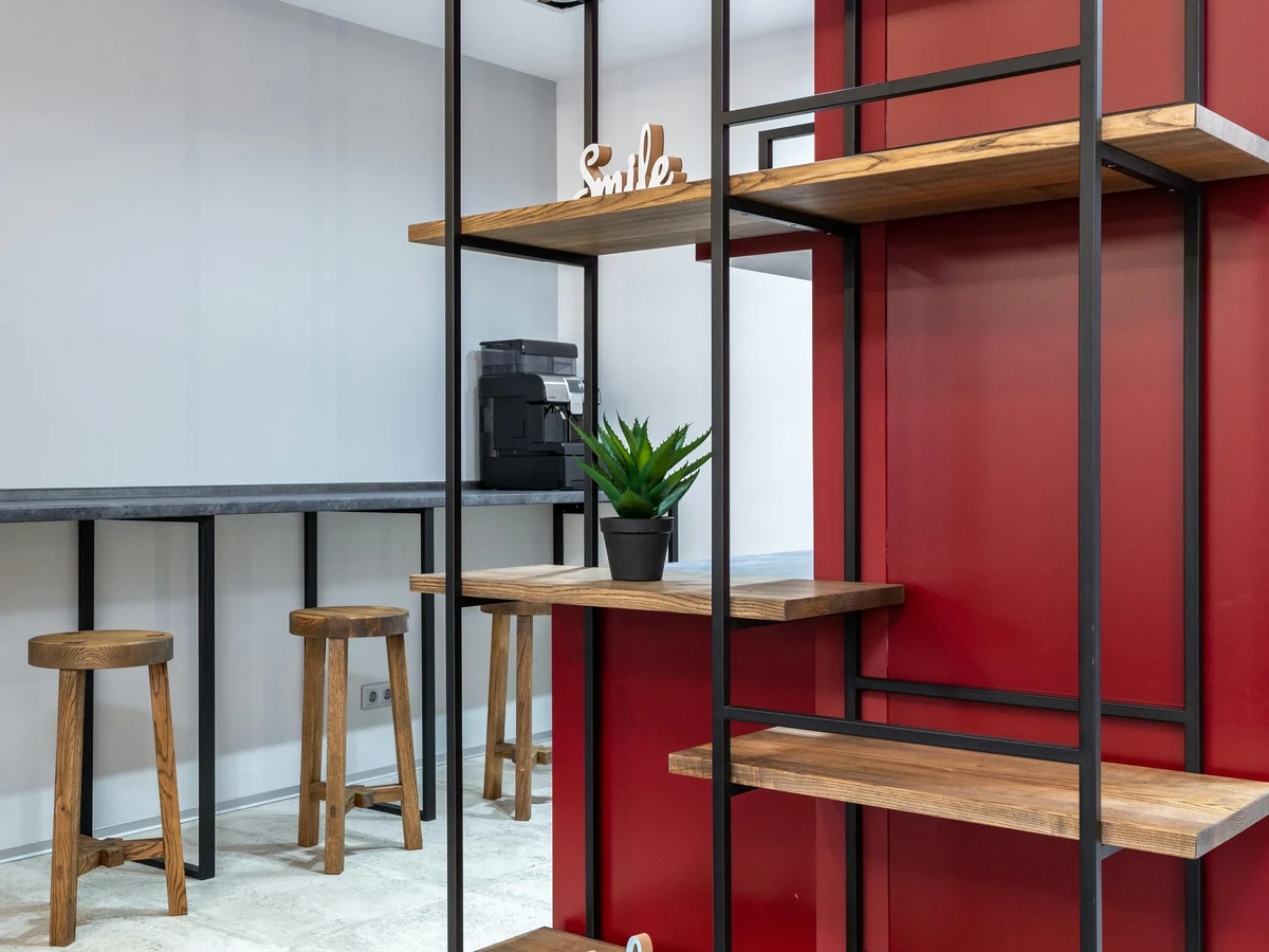 Industrial office area painting in Cheltenham by Cheltenham Decorators