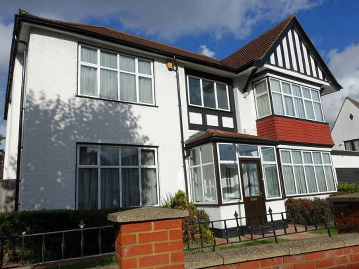 1930s semidetached house exterior painting in Charlton Kings by Cheltenham Decorators