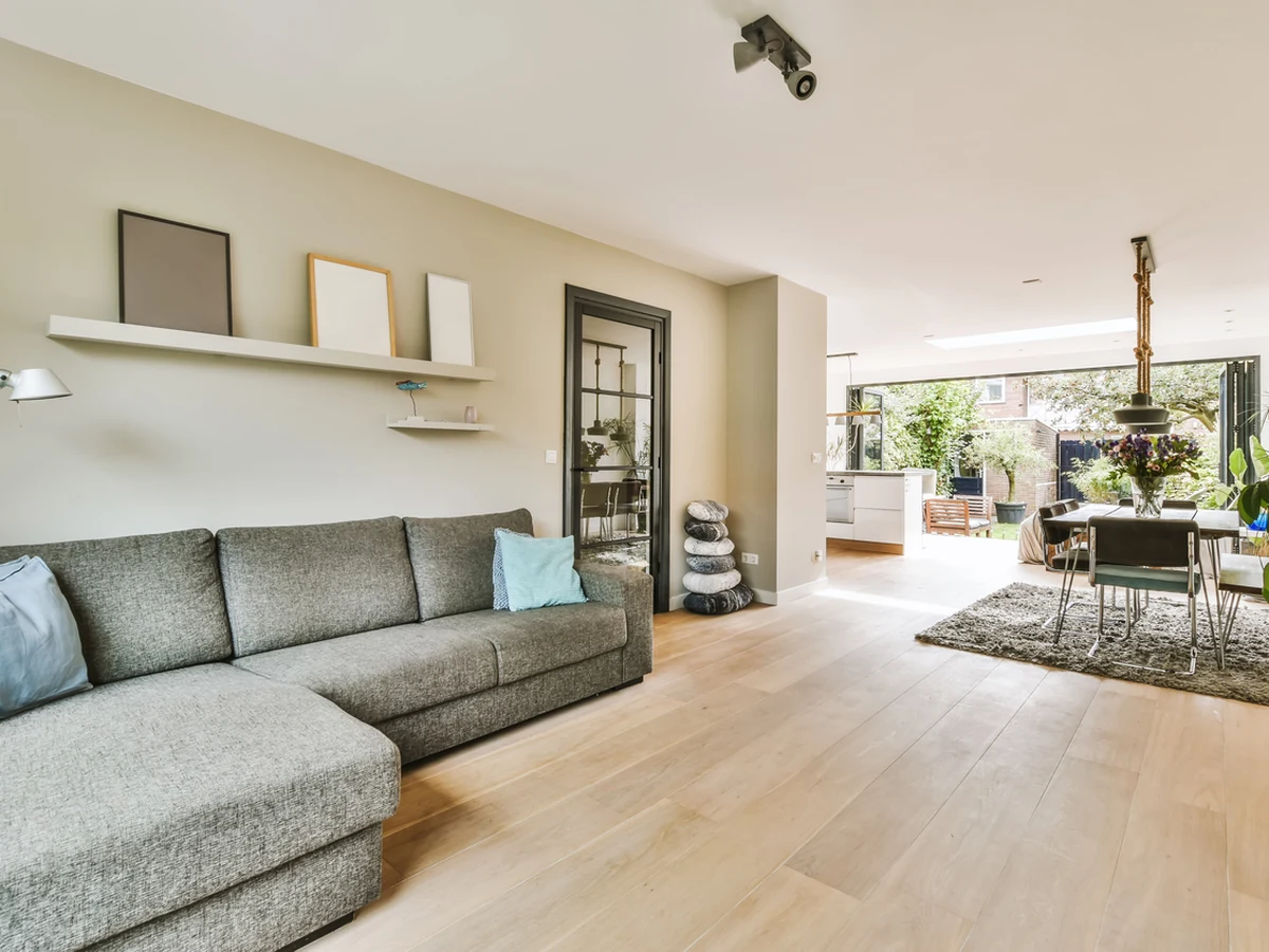 Living room interior painting in Benhall and The Reddings, open plan living space