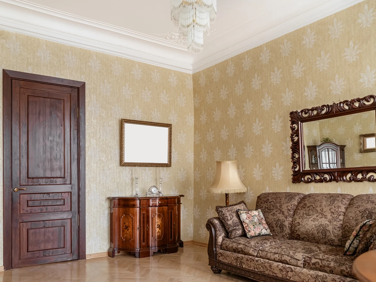 Retro living room interior painting and decorating in Stroud by Cheltenham Decorators