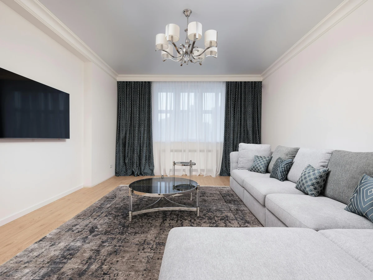 Furnished lounge with furniture back in place after a Cheltenham painting project